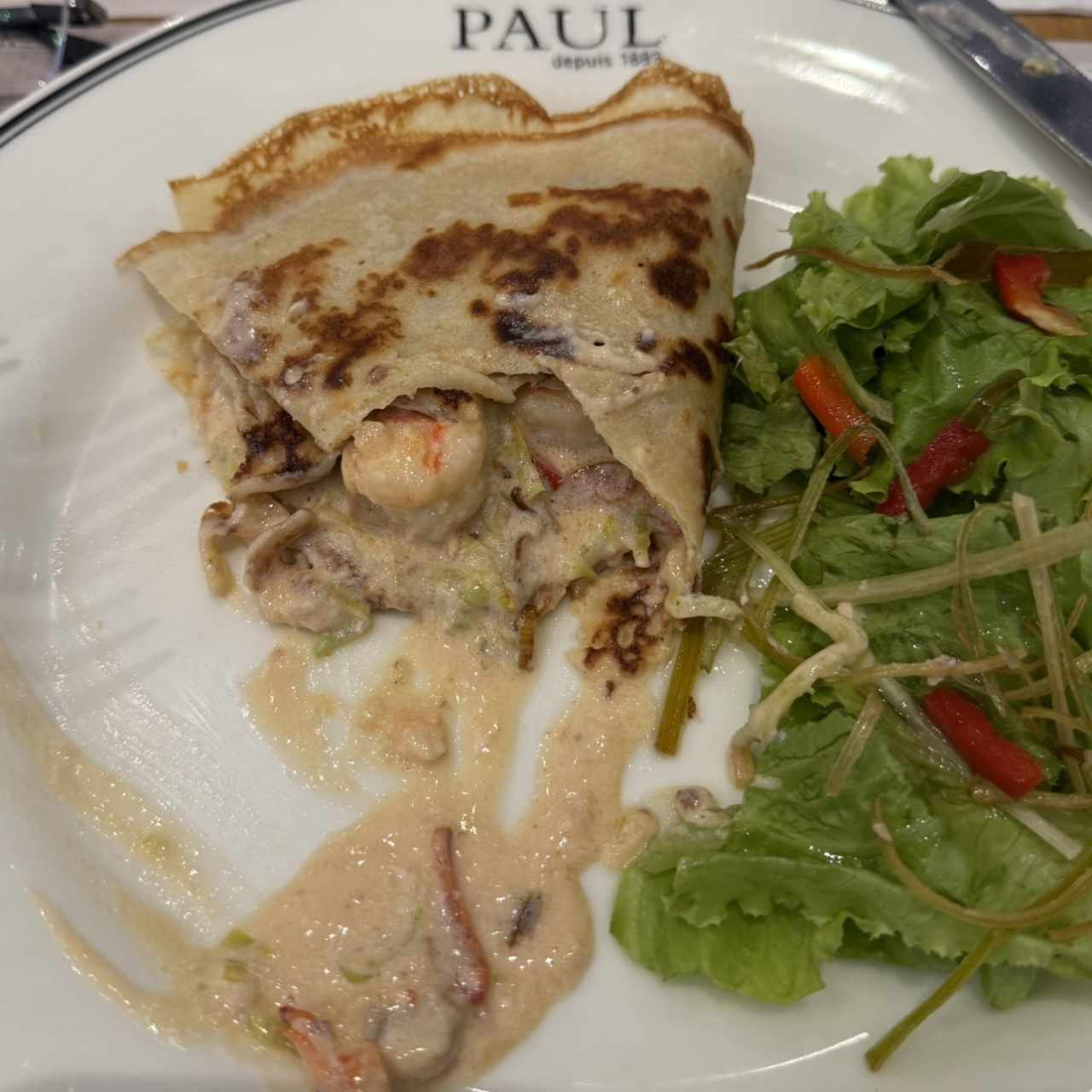 Crepe de Langostinos