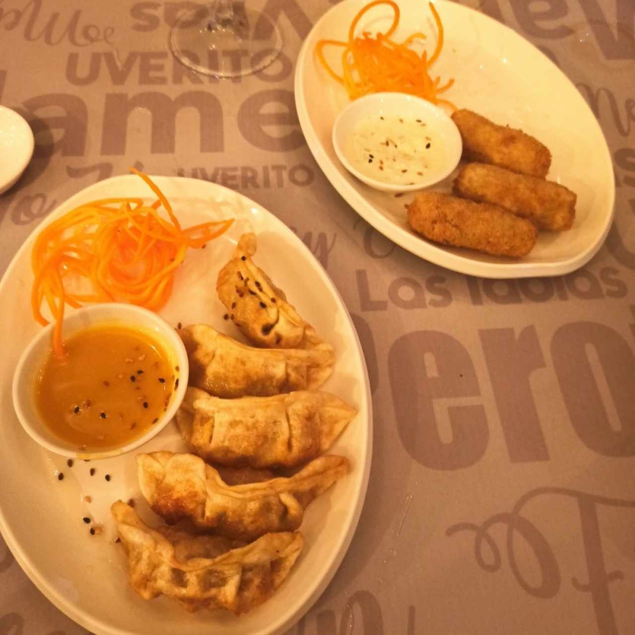 Gyosas y Croquetas de Salmón 