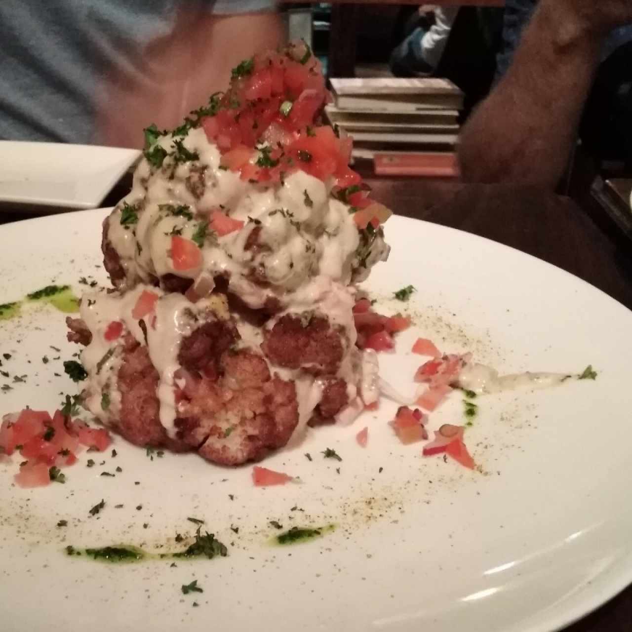 Coliflor Entero Asado en Horno de Leña