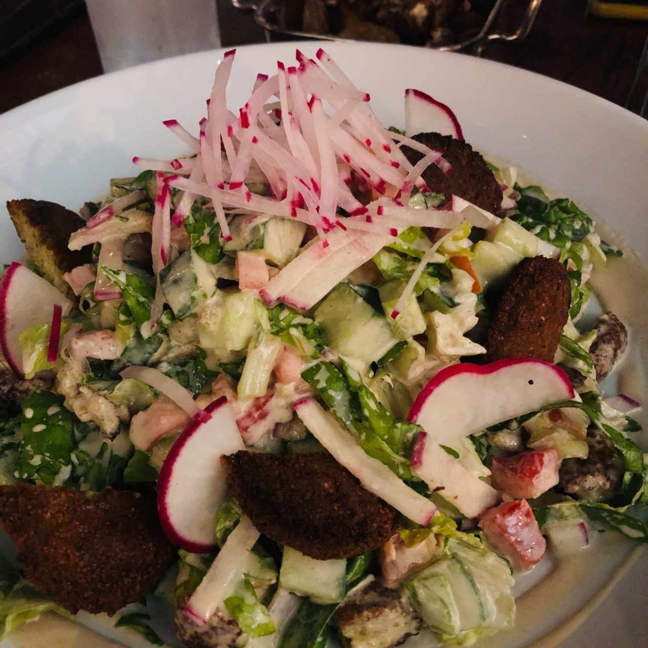 ensalada de falafel
