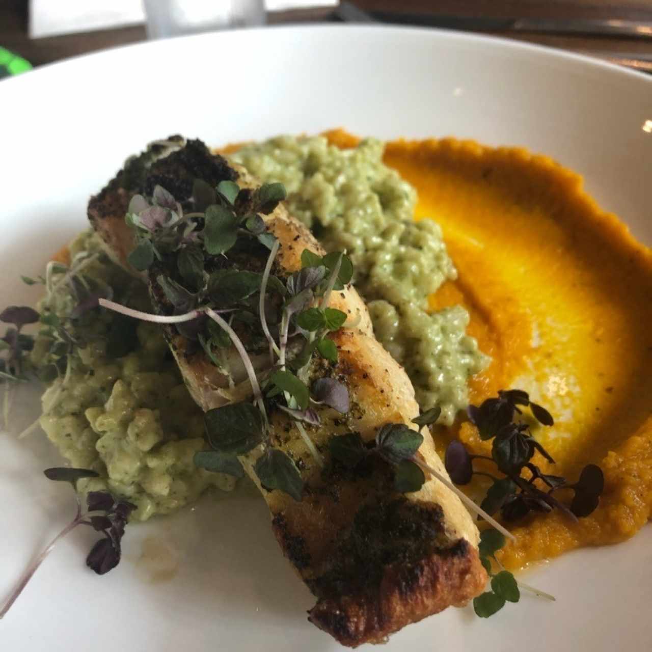 Pescado - Risotto verde