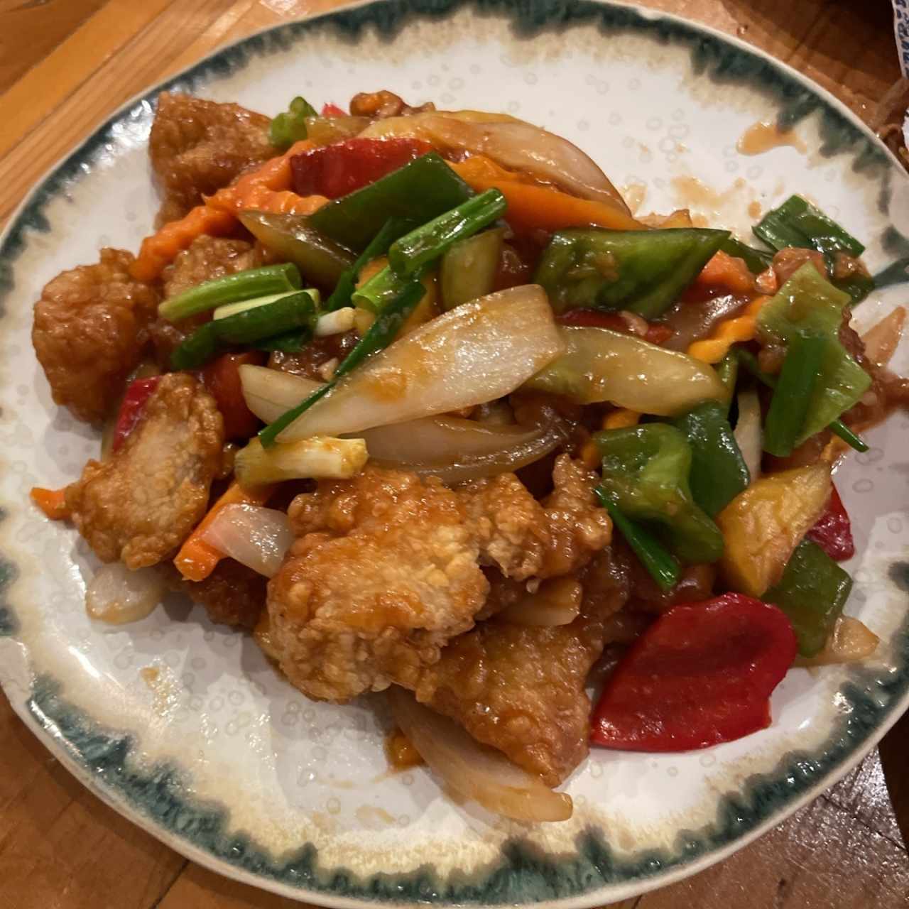 18. Pla priew wan pescado agridulce