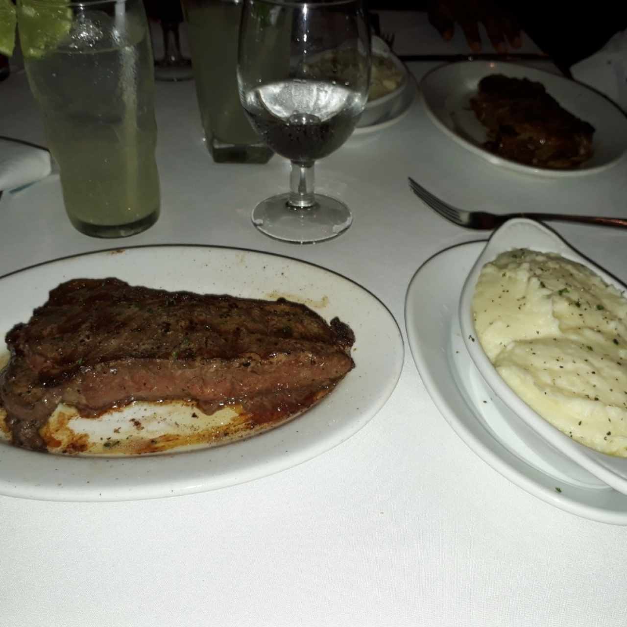 new york y puré de papas