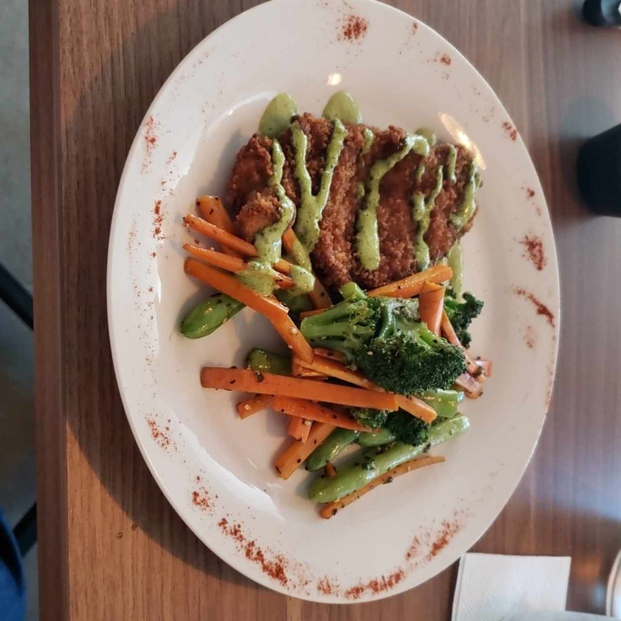Milanesa de Res con vegetales