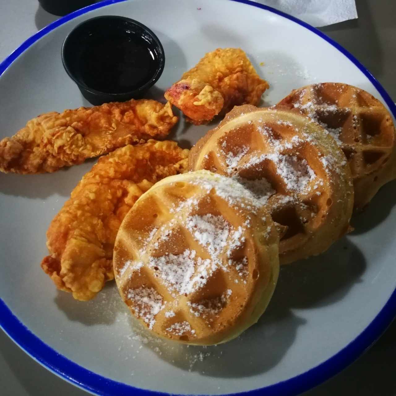 Chicken and waffles
