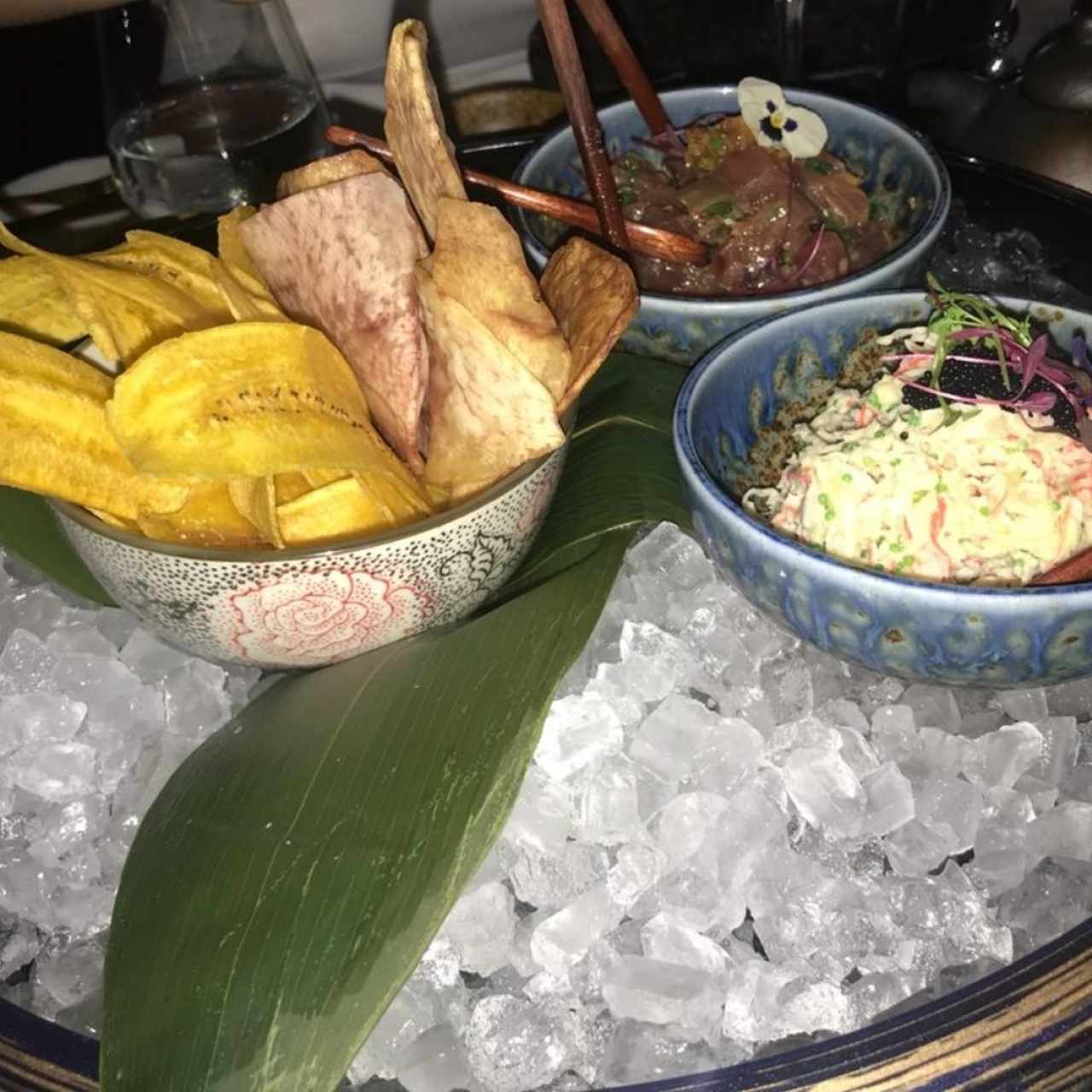 tartare cangrejo y tuna