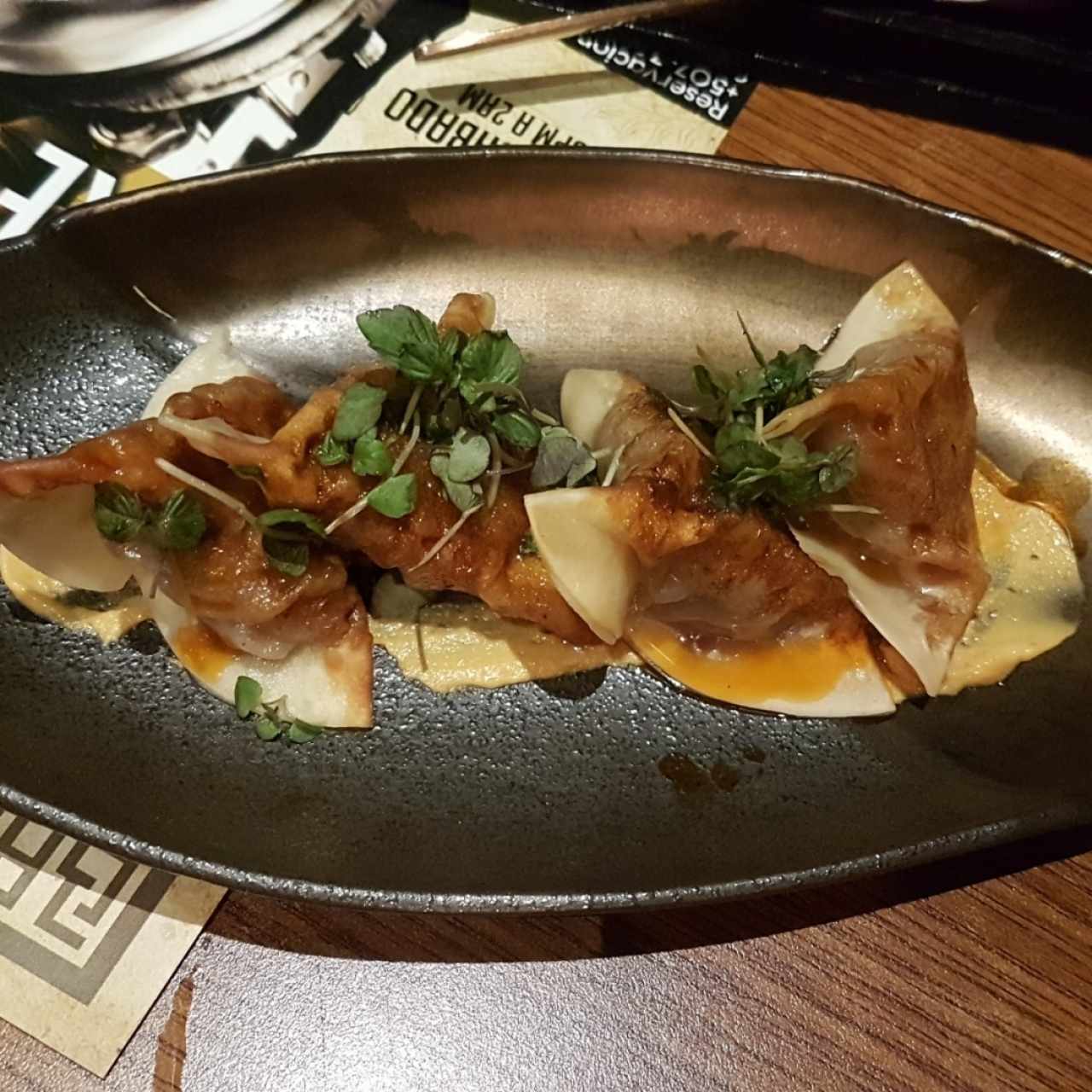 Spicy beef & ginger dumpling