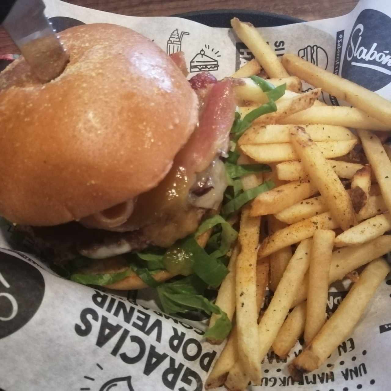 American cheese burger