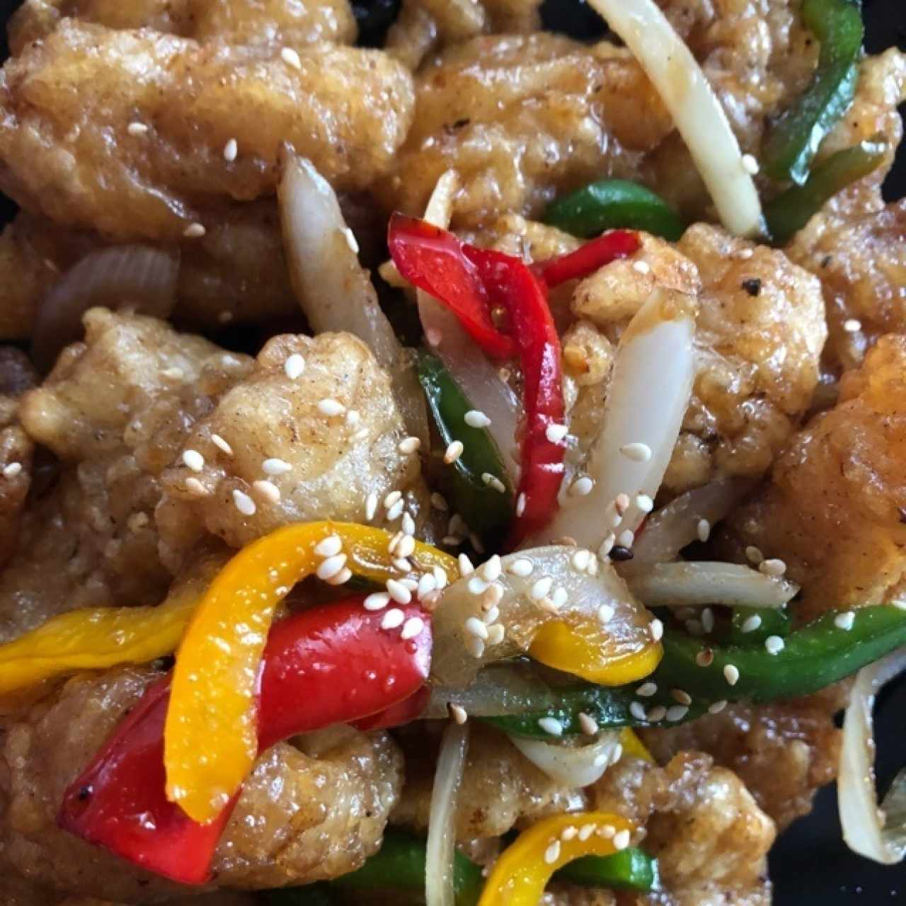 pescado en salsa picante dulce