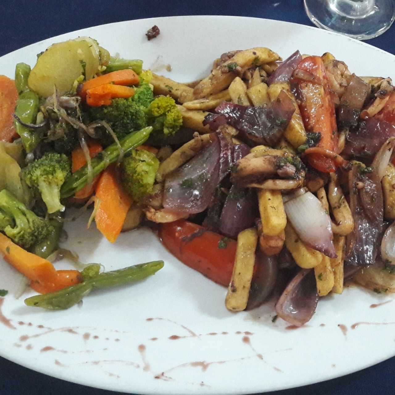 Mariscos salteados 