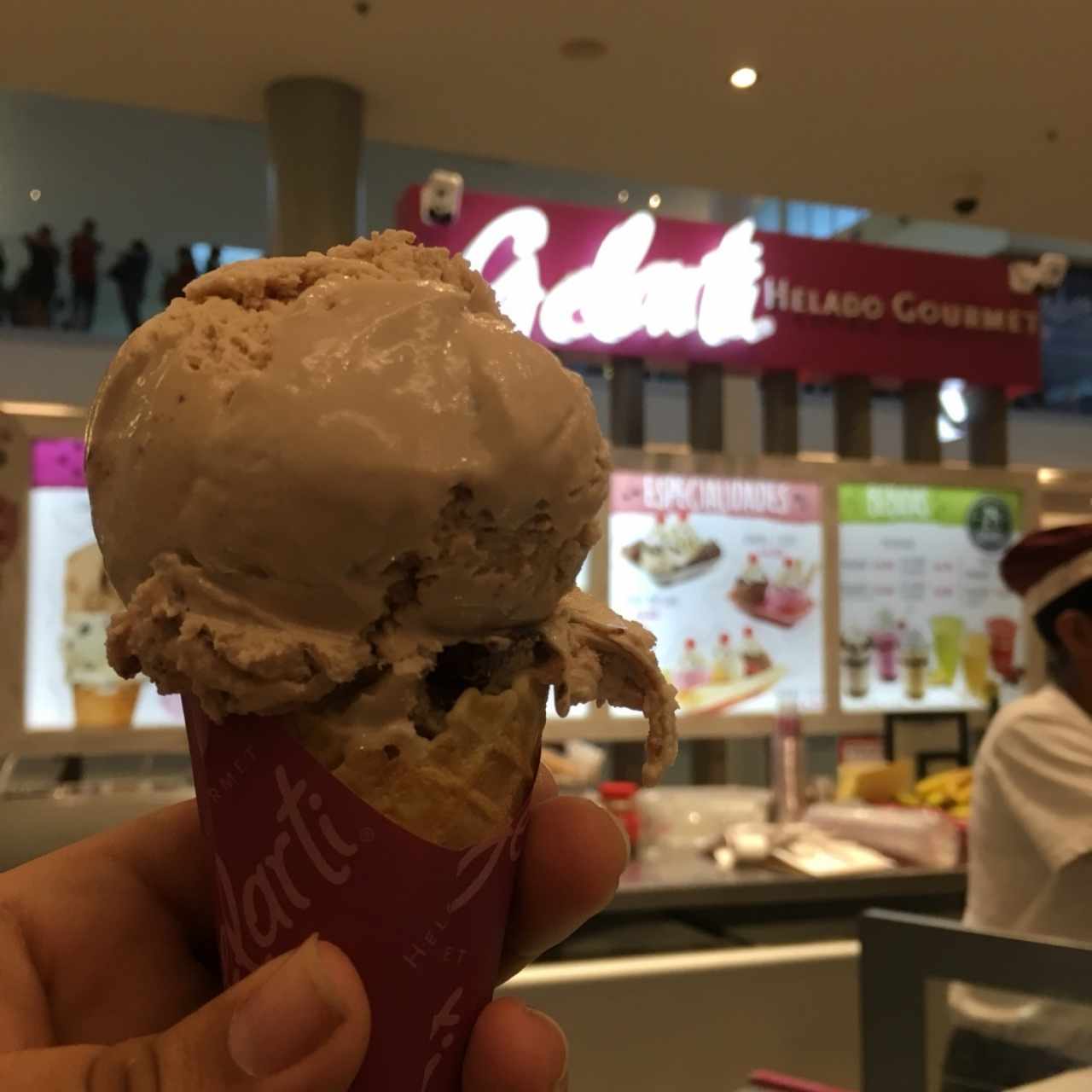 Cono 1 Sabor - Helado de Brownie