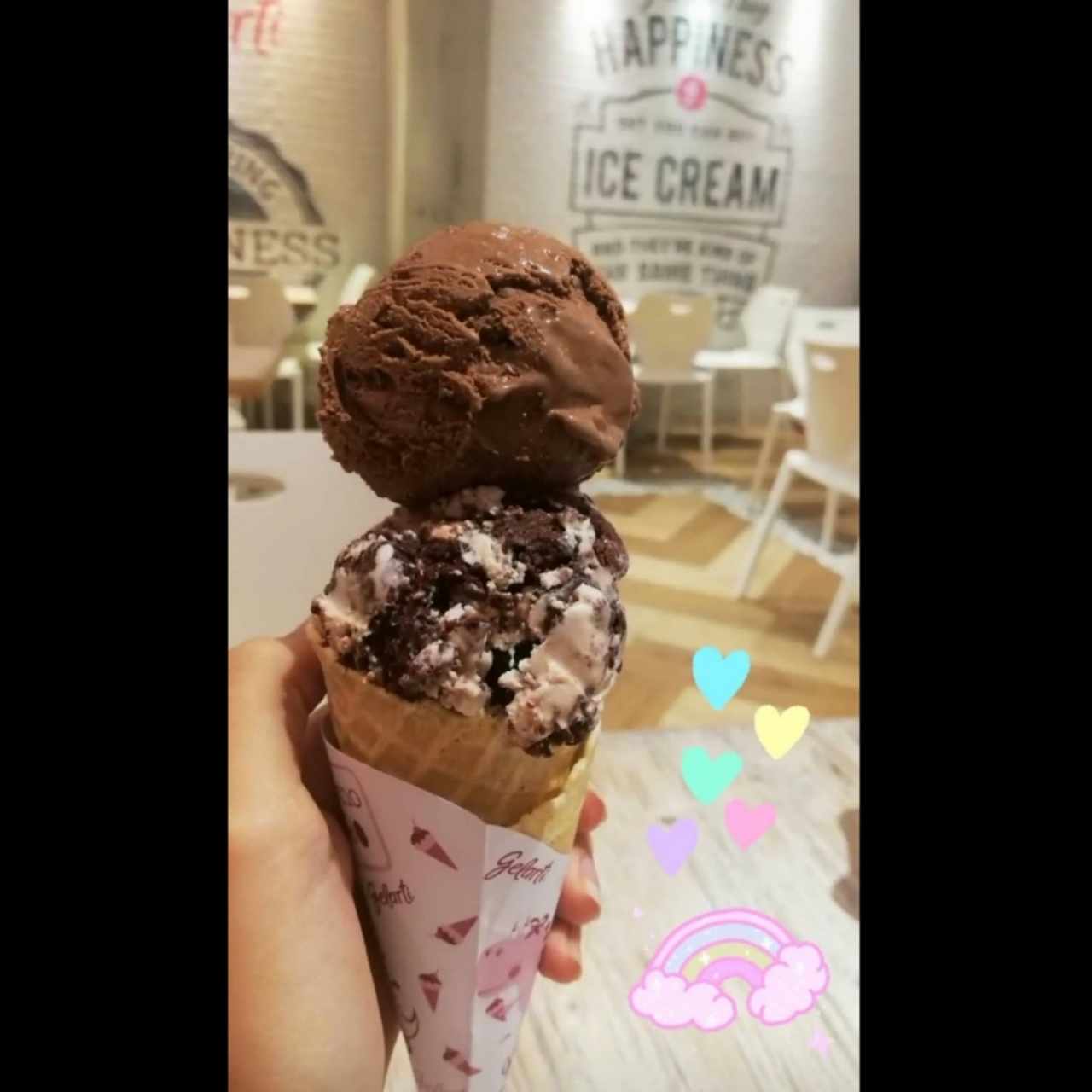 Chocolate y Cookies & Cream