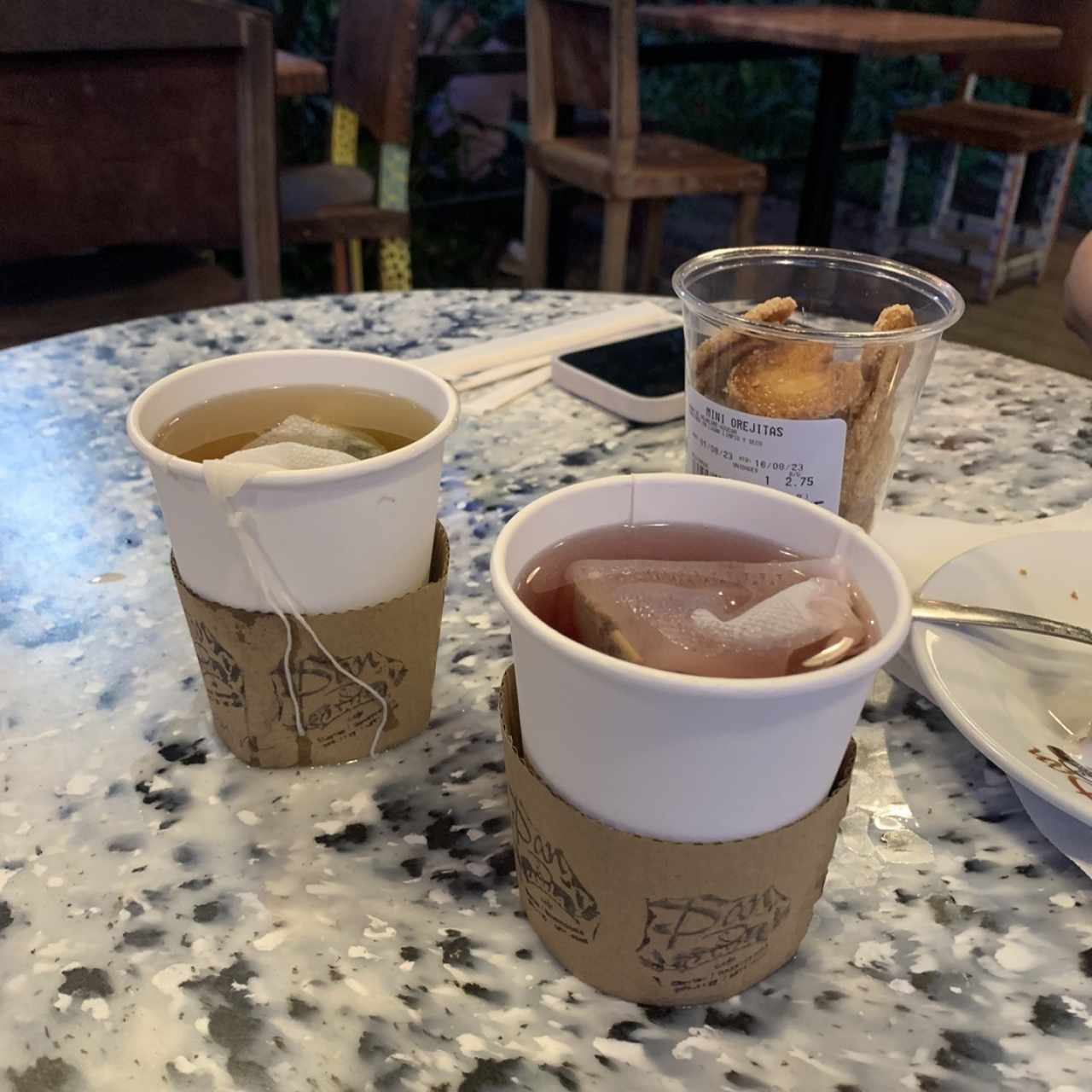 Tés el Morning y green tea