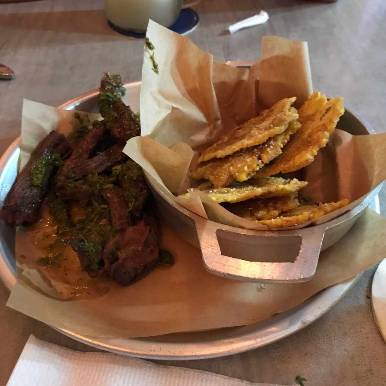 entraña con patacones