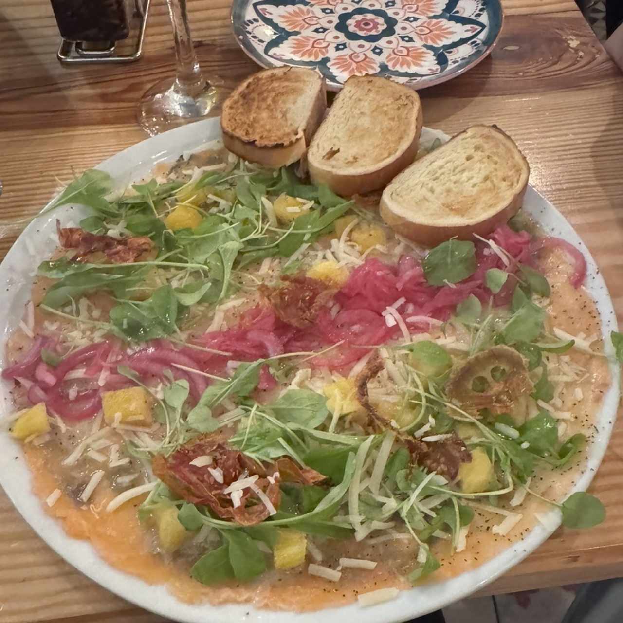 Entradas - Carpaccio de Salmón