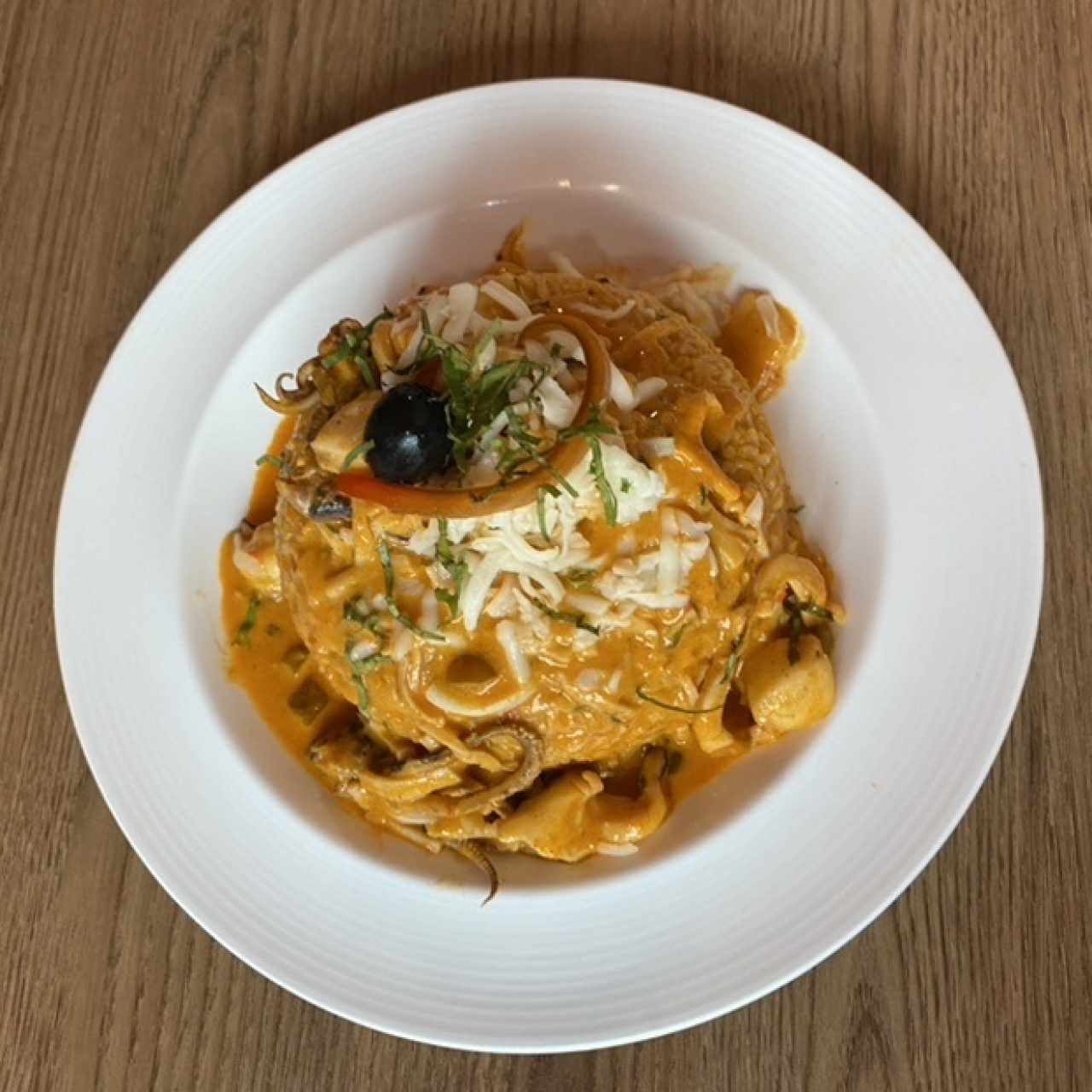 Arriz de Marisco de la Ronda Marina muy recomedado, junto c la jalea de marisco y ceviche 