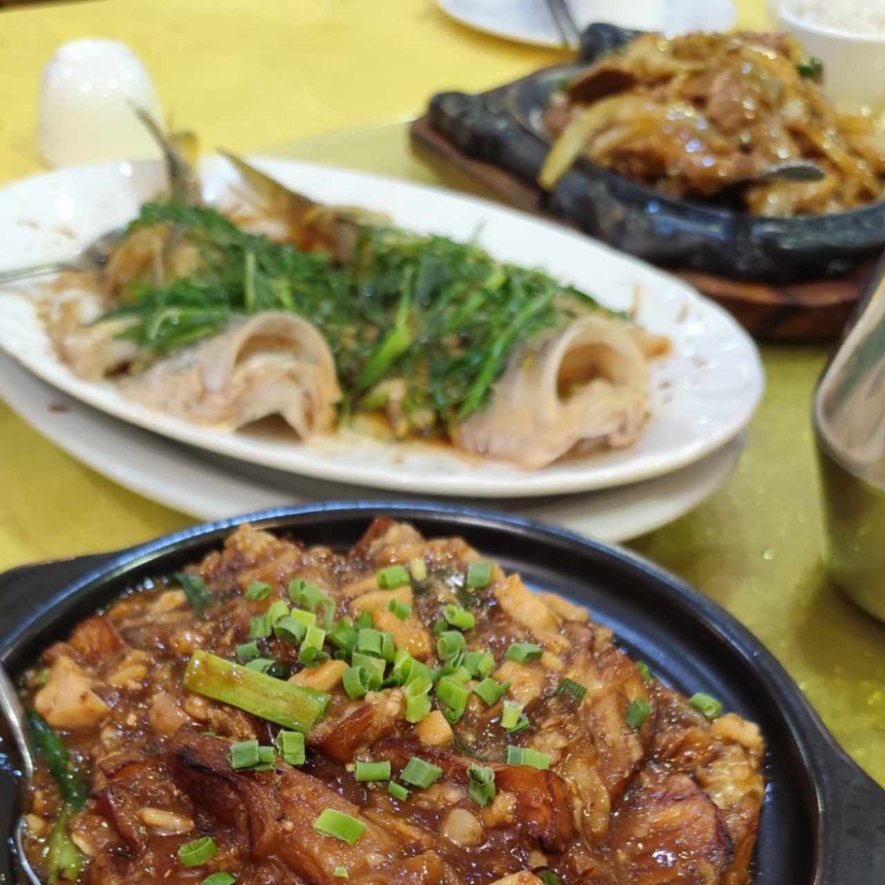 Tilapia al Vapor con jengibre y cebollina