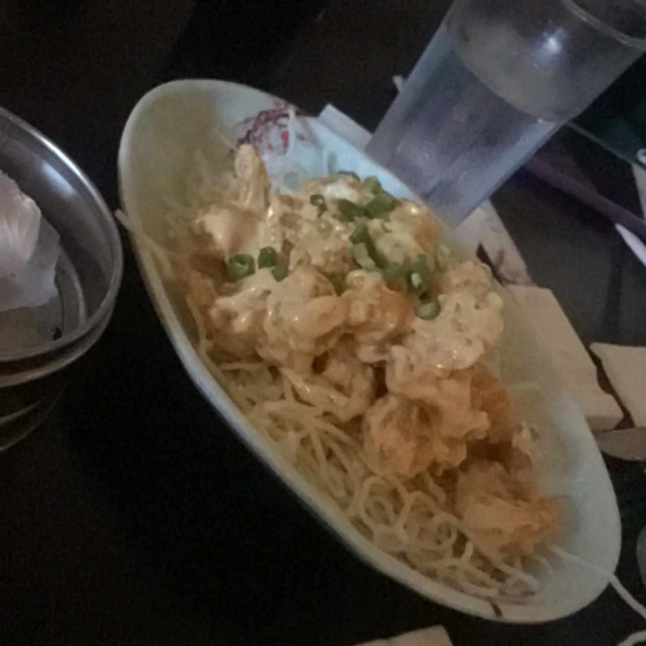 camaron con salsa de chipotle