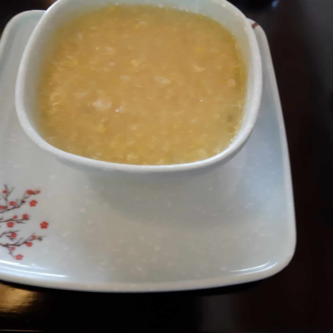 crema de maíz con pollo