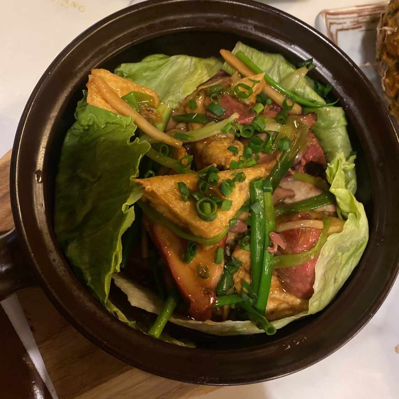 Berenjena con Puerco en cacerola
