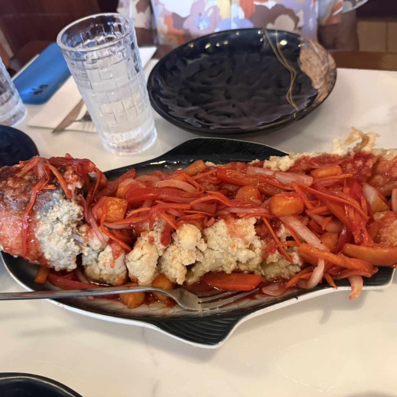 Filete de Pescado en Salsa Agridulce