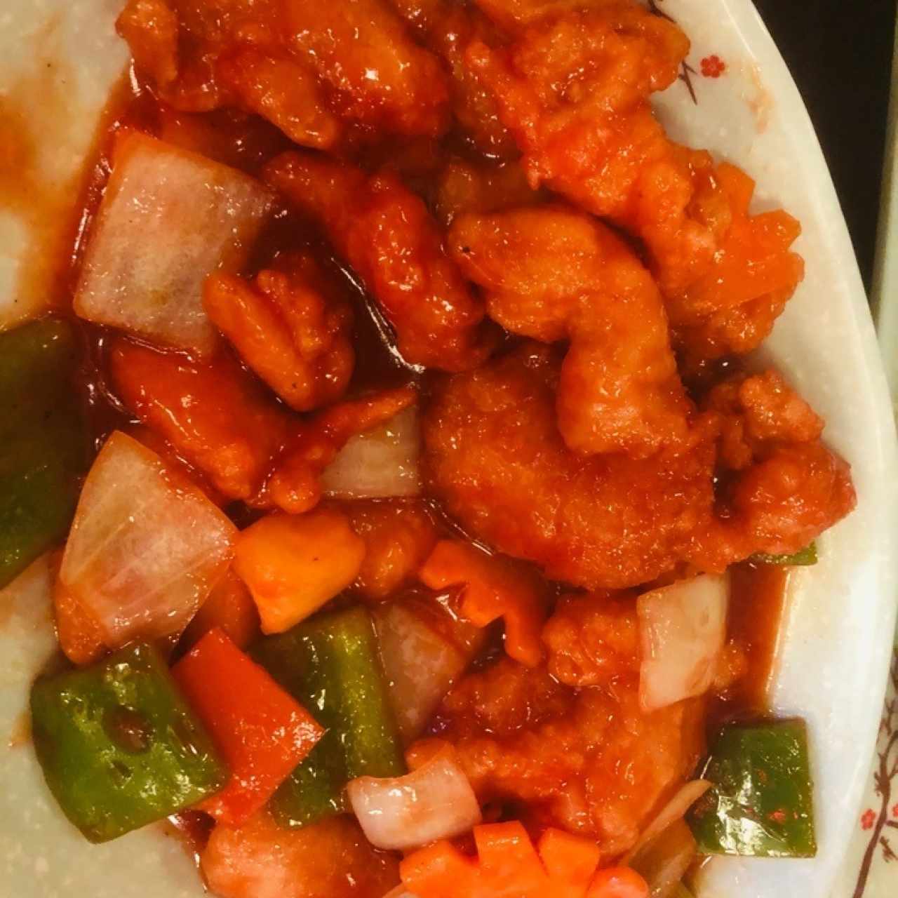Pollo agridulce