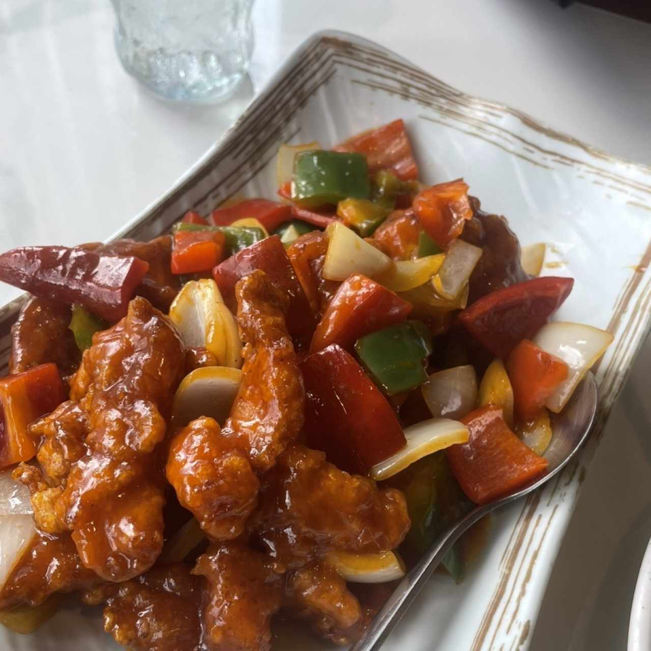 Pollo en salsa a la Naranja