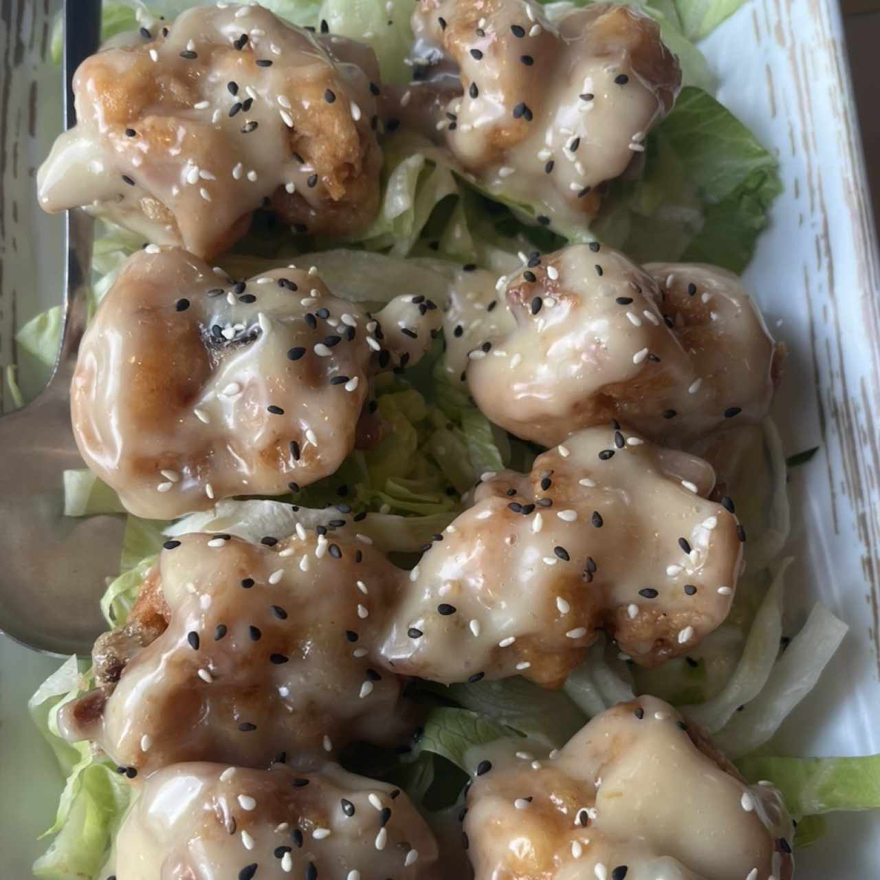 Langostinos en salsa Blanca