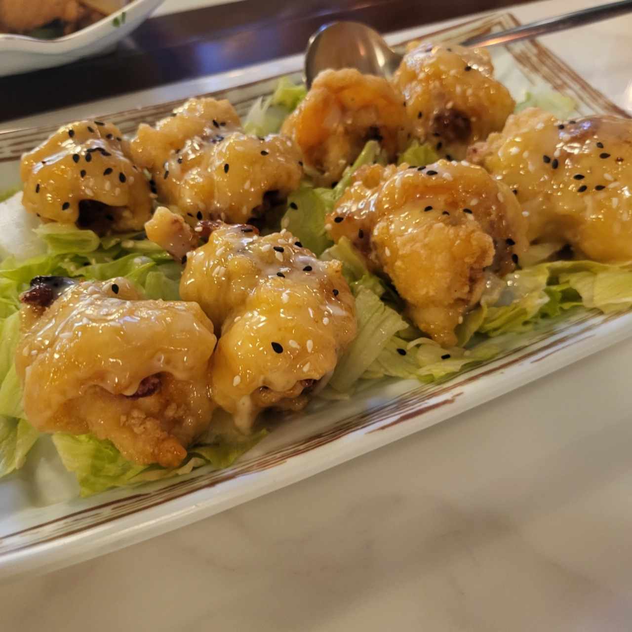 Langostinos en salsa Blanca