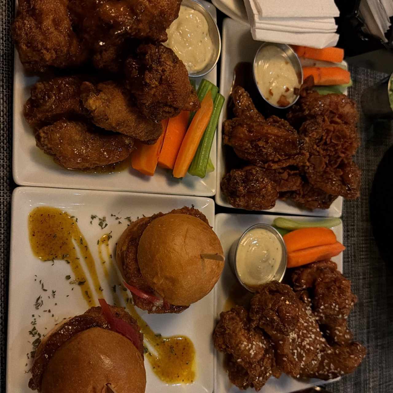 Alitas - Whisky Dulce, curry, salted caramel wings