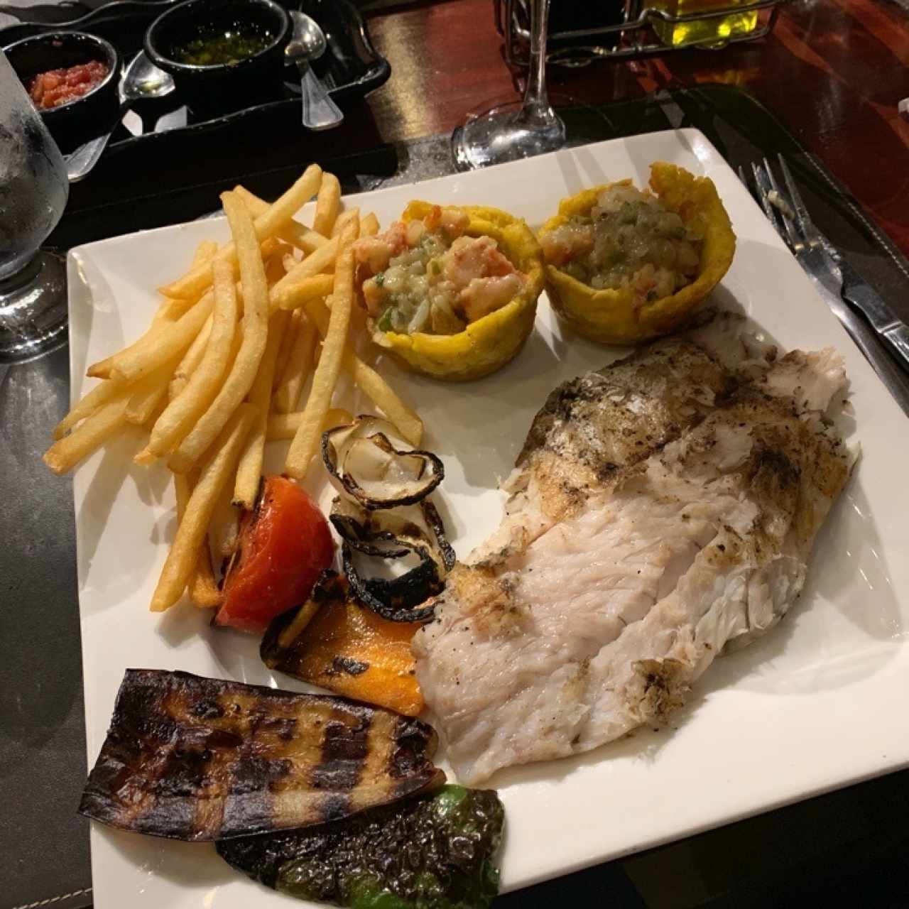 Mixto de Corvina y Camarón