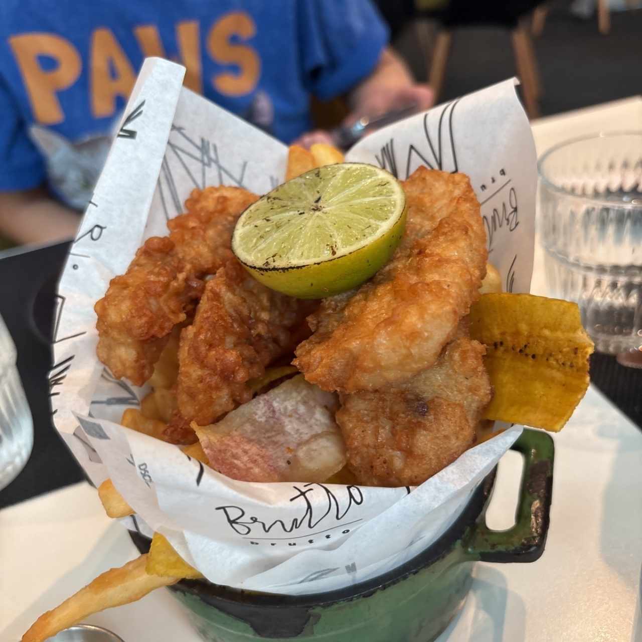 FISH, CHIPS AND MORE CHIPS