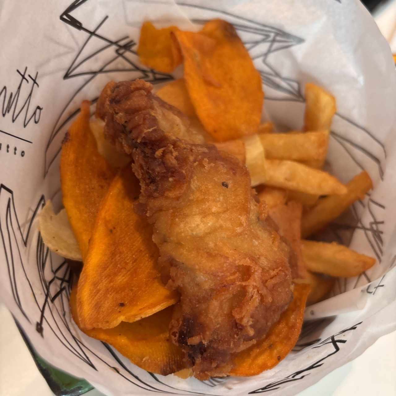FISH, CHIPS AND MORE CHIPS