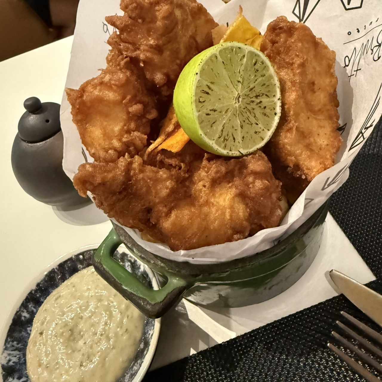 FISH, CHIPS AND MORE CHIPS