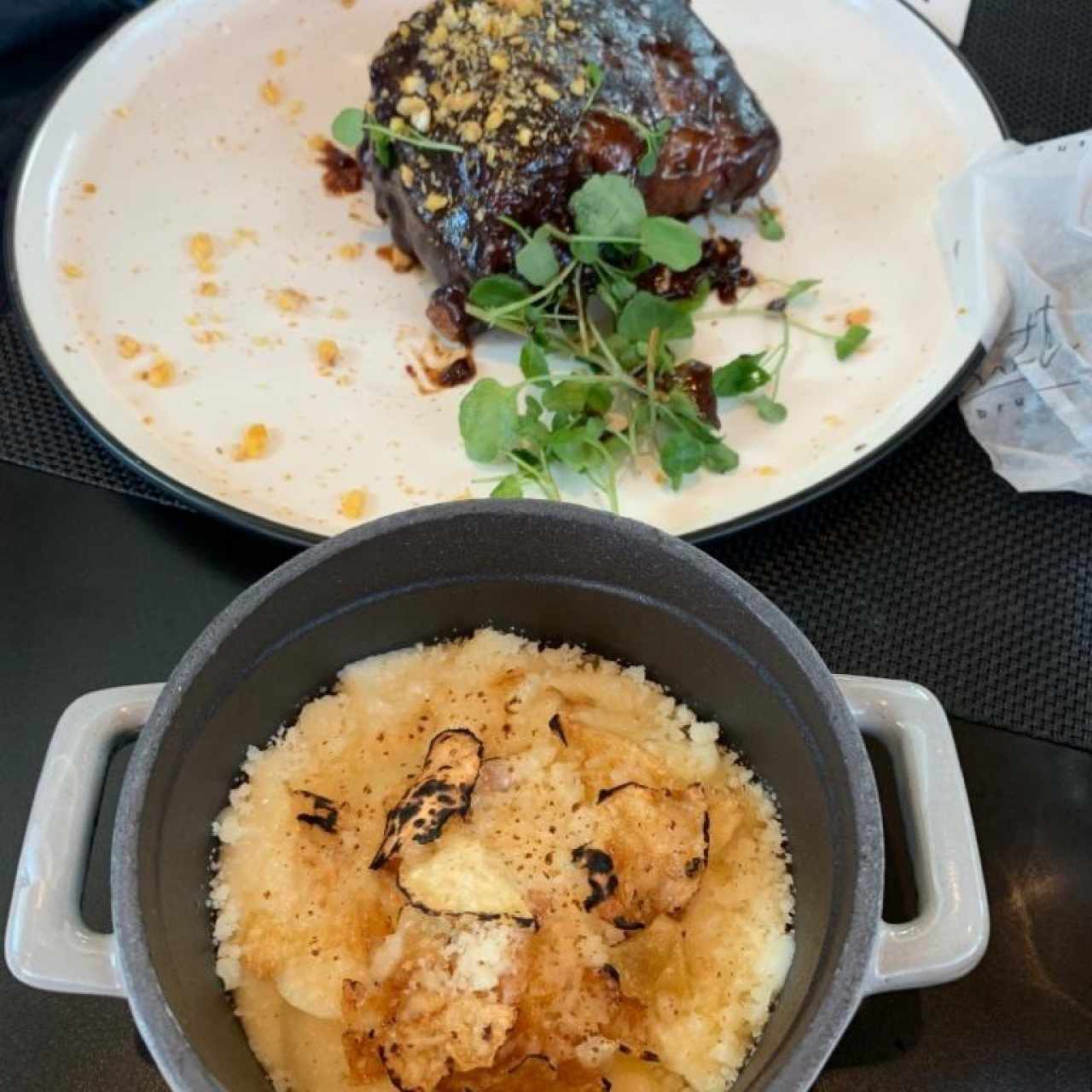 Baby Back Ribs y Puré de Papas