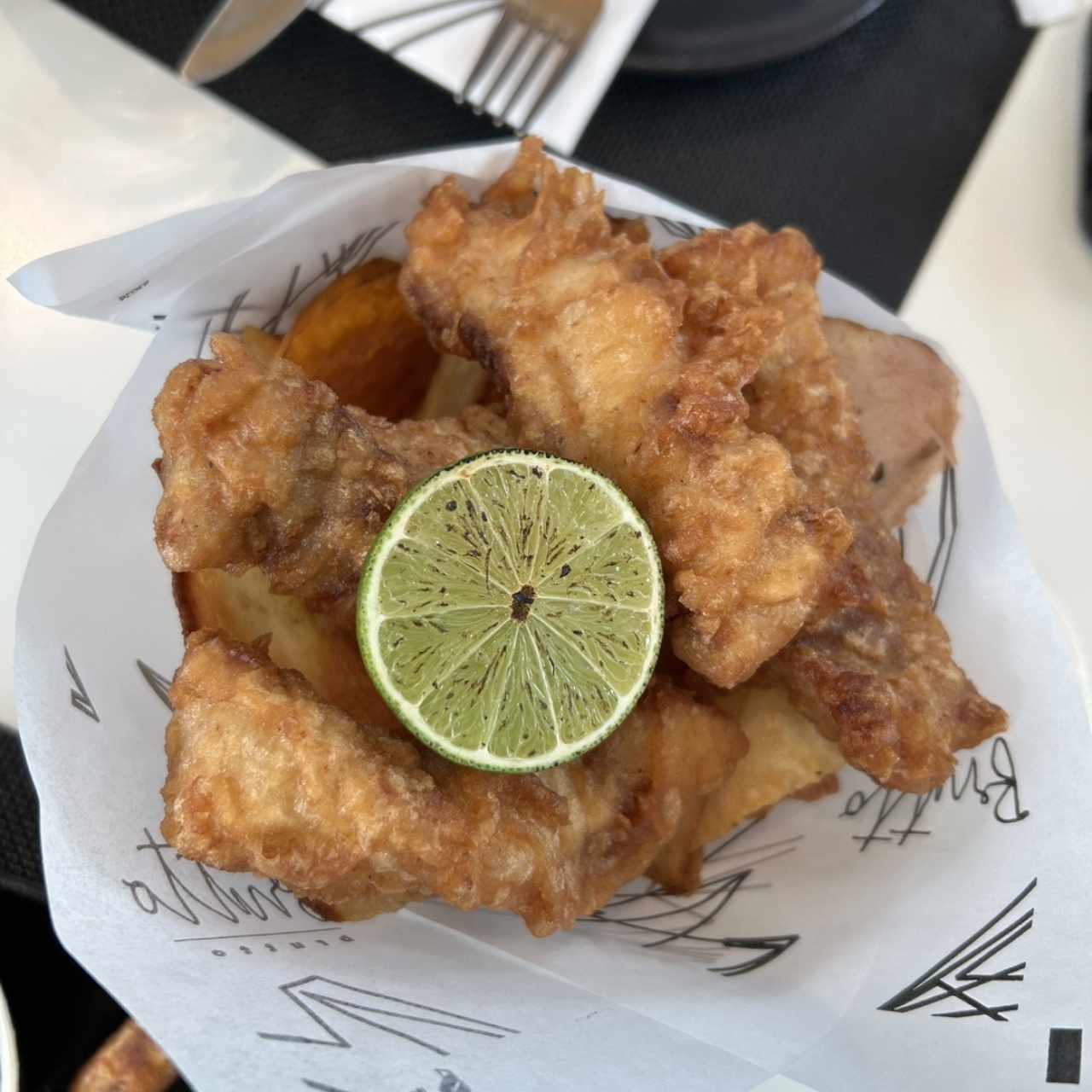 FISH, CHIPS AND MORE CHIPS
