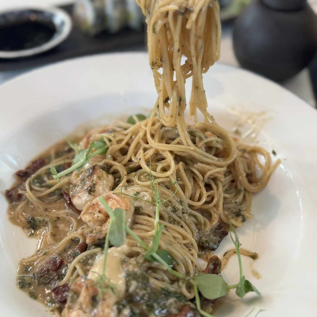 VERMICELLI AGLIO, OLIO E GAMBERI
