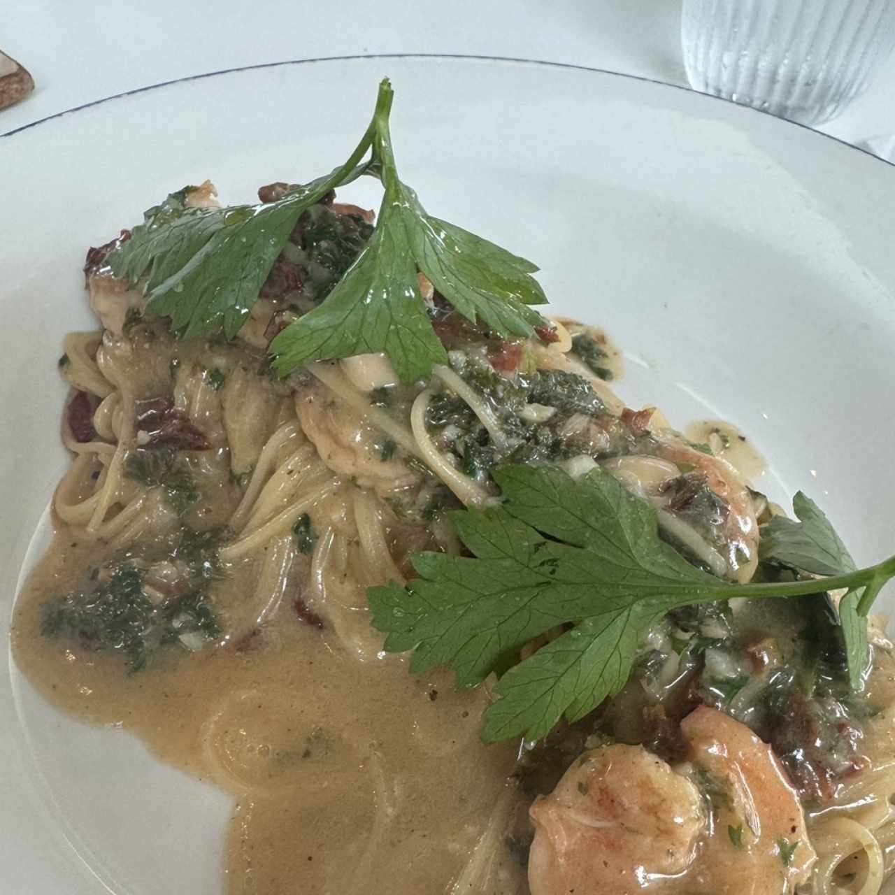 VERMICELLI AGLIO, OLIO E GAMBERI