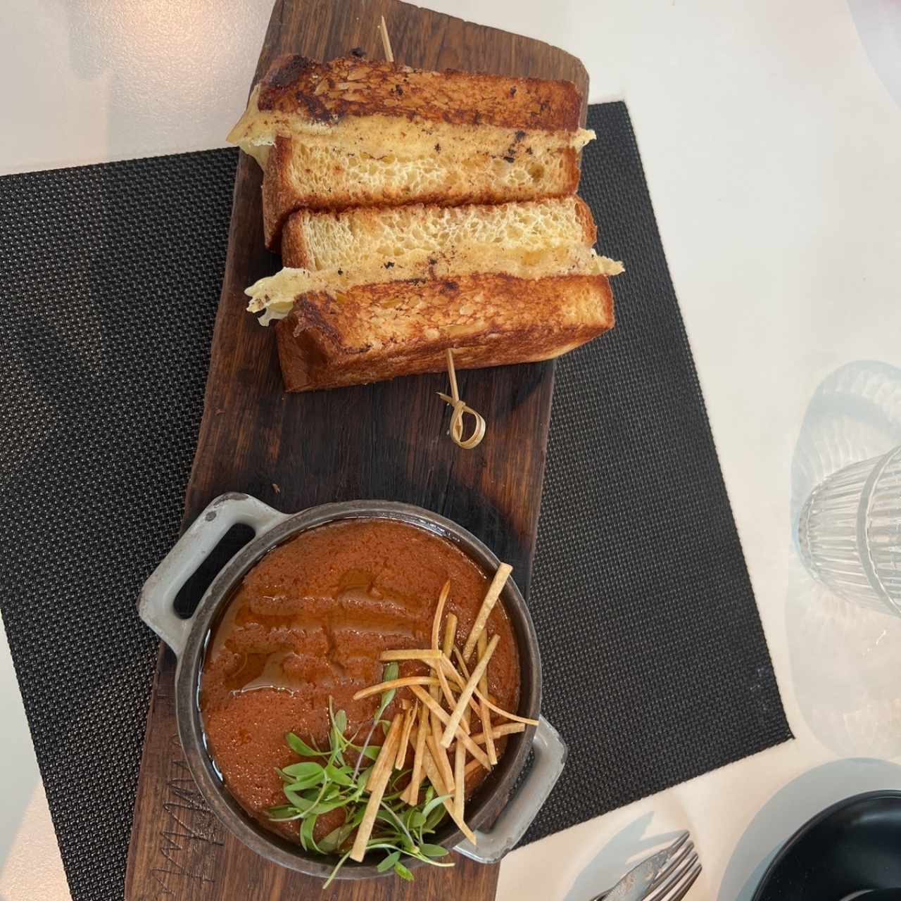 CHEESE SANDWICH + TOMATO SOUP