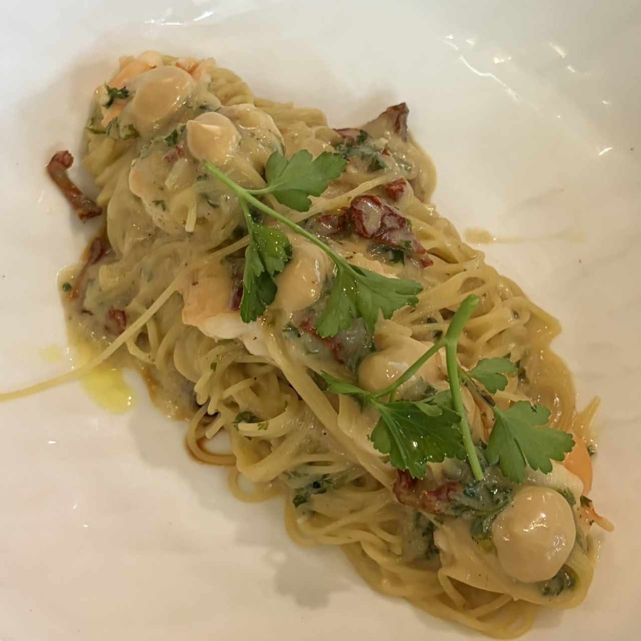 VERMICELLI AGLIO, OLIO E GAMBERI