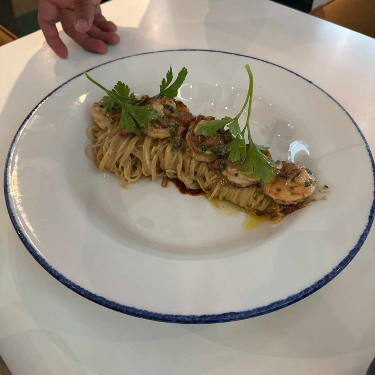 VERMICELLI AGLIO, OLIO E GAMBERI