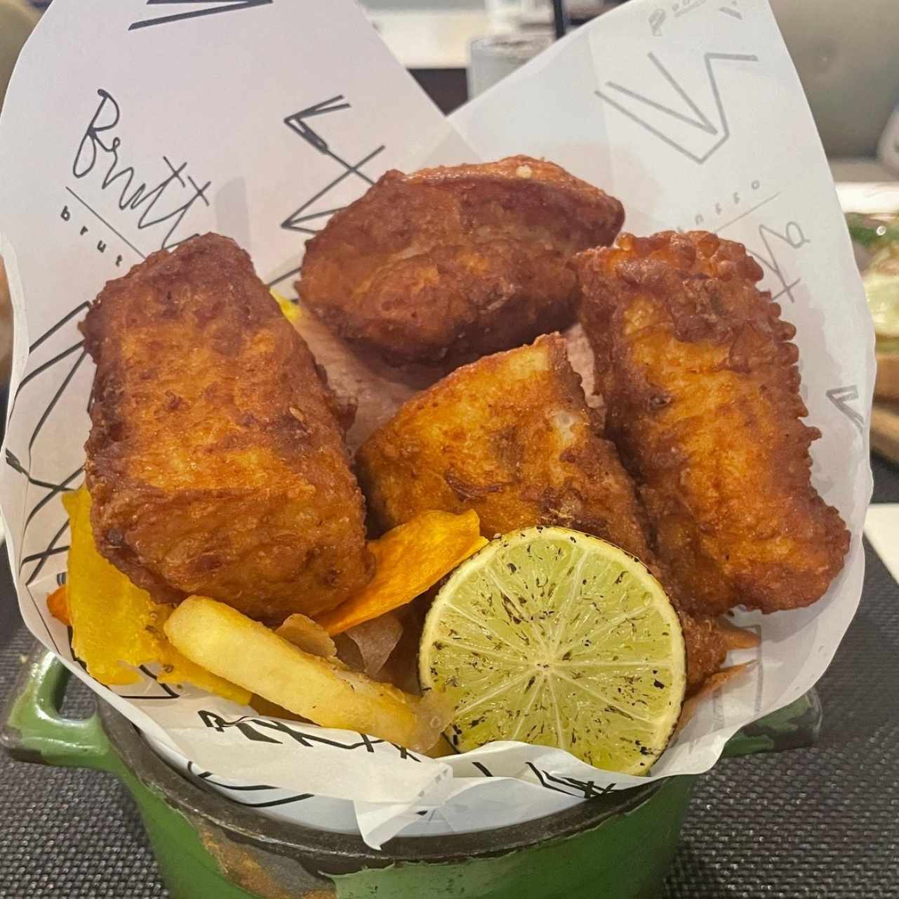 FISH, CHIPS AND MORE CHIPS