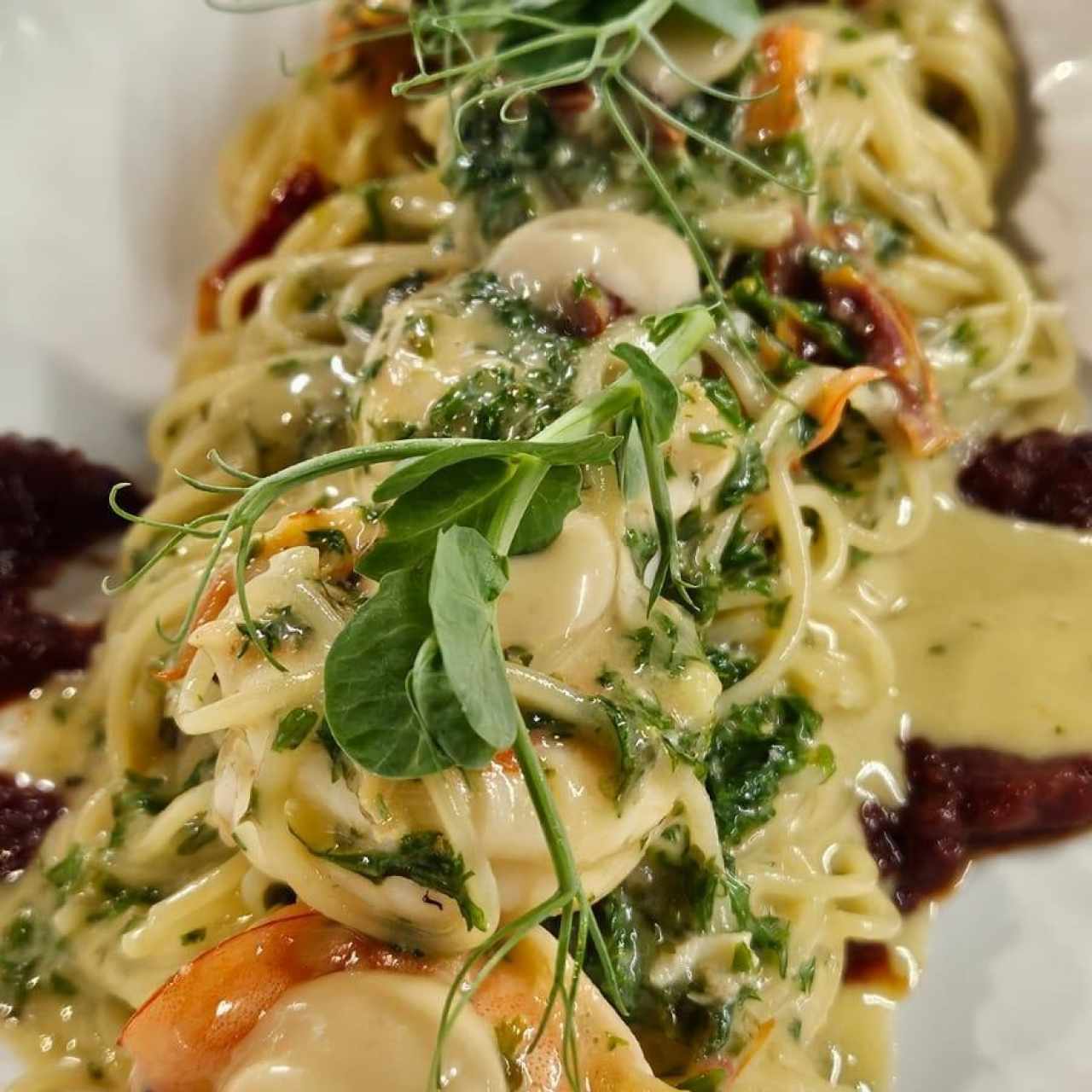 Vermicelli Aglio, olio e gamberi