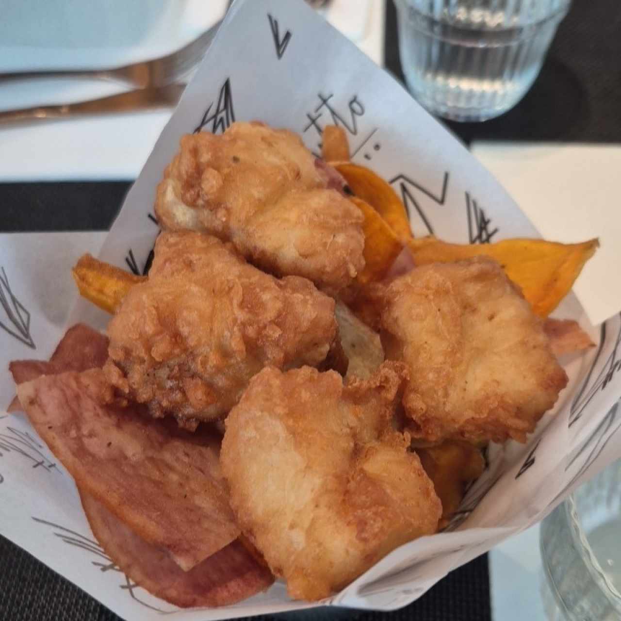 FISH, CHIPS AND MORE CHIPS