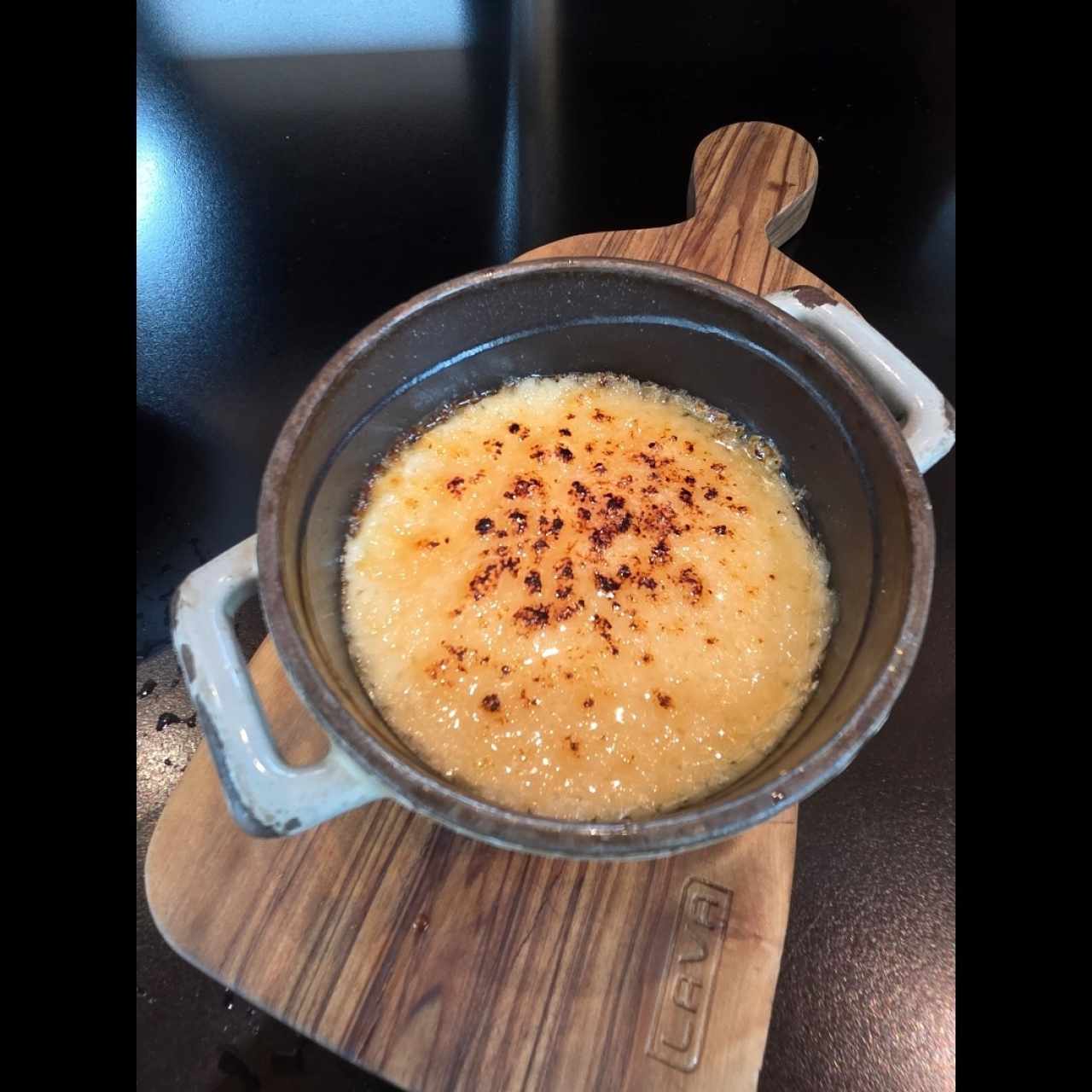 Puré de papas con chips Crocantes