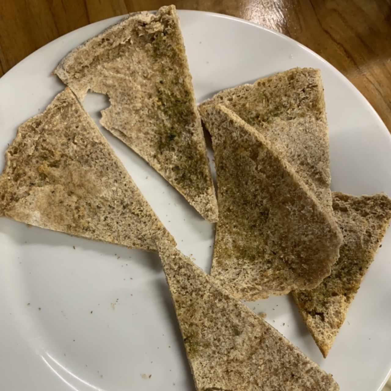 Tostadas integrales con oregano 