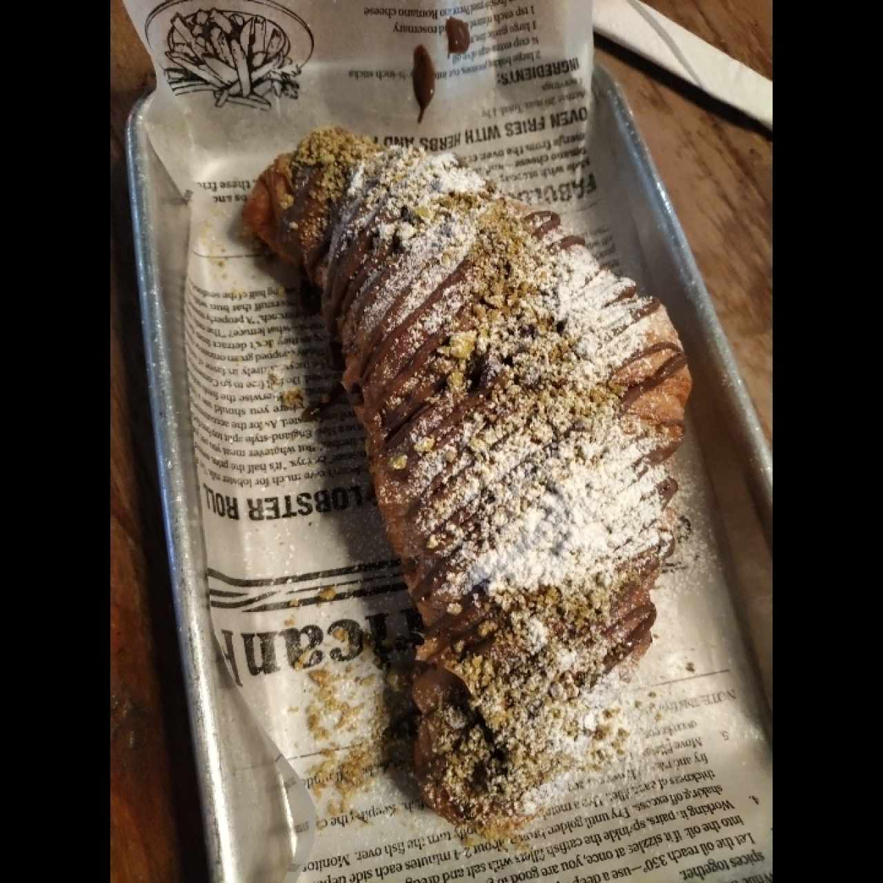 Croissant de pistacho y crema