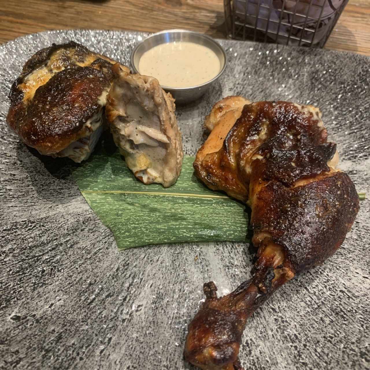 Smoked Half jerk chicken