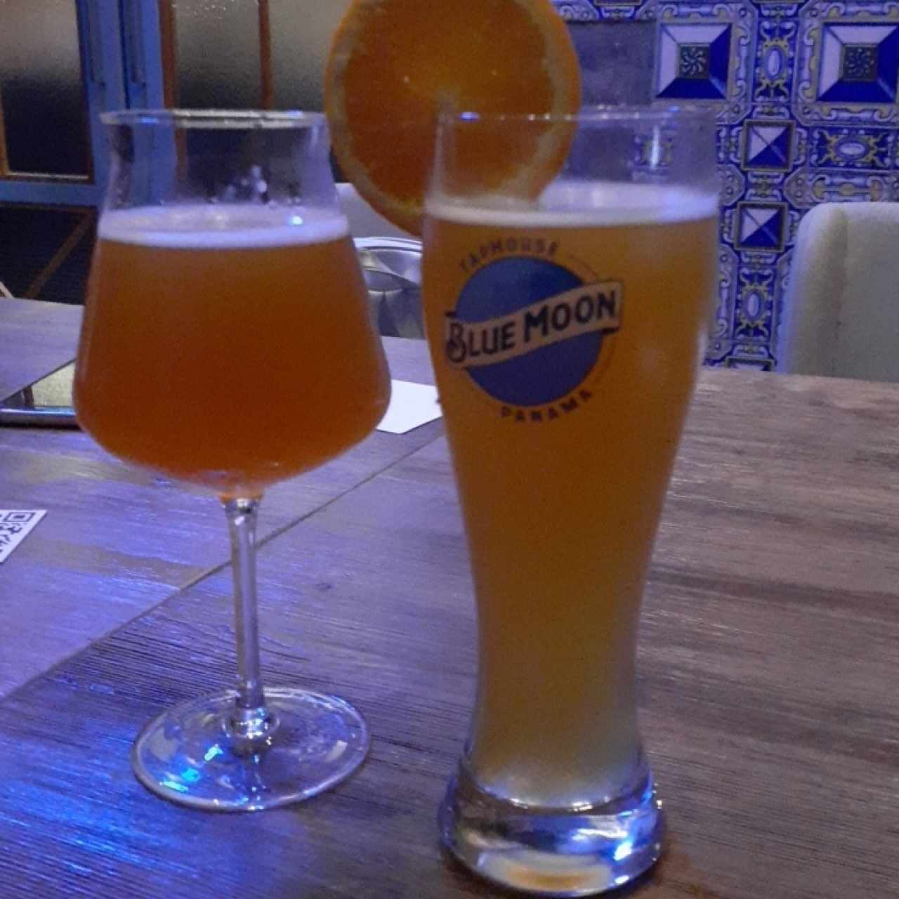 Blue moon mango y blue moon belgian white