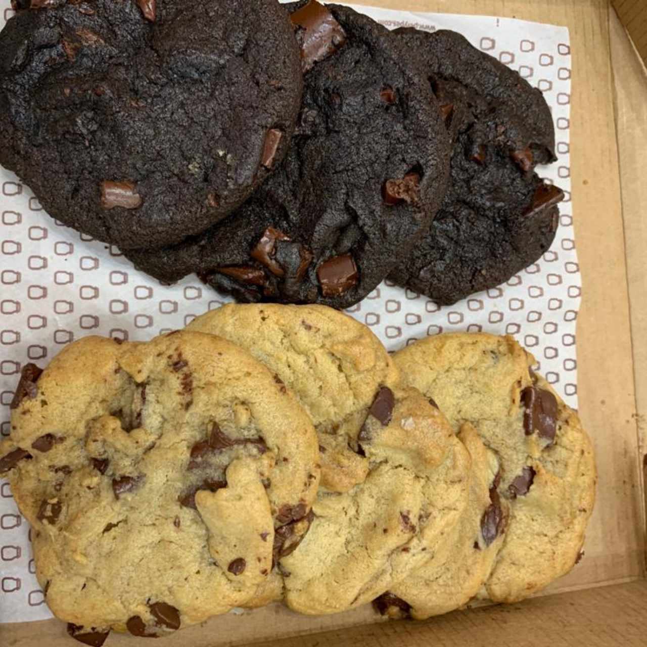galleta choco chunk y doble chocolate